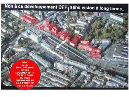 Non à la destruction des quartiers populaires de Genève (Collectif 500, 2012)